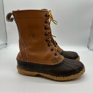 Sorel Kaufman Saguenay Duck Boots Mens Sz 7 Made in Canada Brown